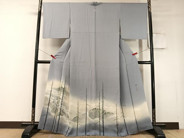 平和屋着物▼豪華色留袖 作家物 遠山風景文 暈し染め 健勝苑扱い 正絹 逸品 CABD8286vp