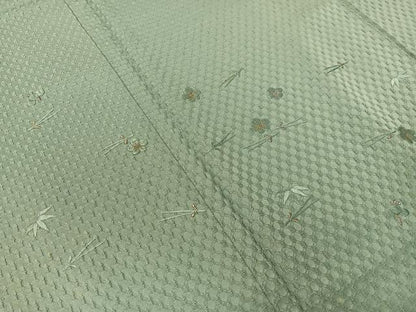 平和屋着物▼豪華色留袖　総刺繍　ふくれ織　松竹梅　金糸　正絹　逸品　CABD8295vp