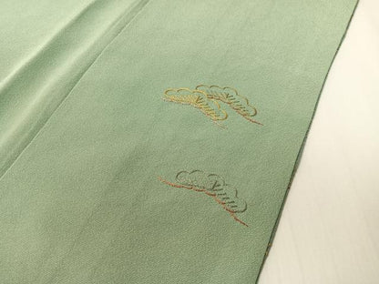 平和屋着物▼豪華色留袖　総刺繍　駒刺繍　雲取り松竹梅花文　暈し染め　金銀糸　正絹　逸品　未使用　CABD8299vp