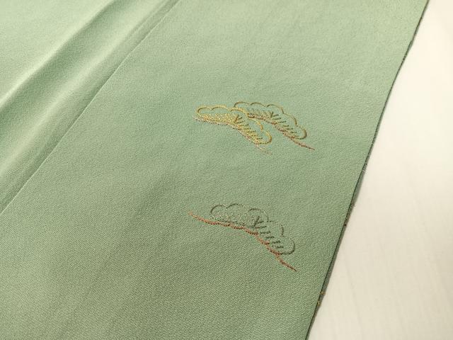 平和屋着物▼豪華色留袖　総刺繍　駒刺繍　雲取り松竹梅花文　暈し染め　金銀糸　正絹　逸品　未使用　CABD8299vp
