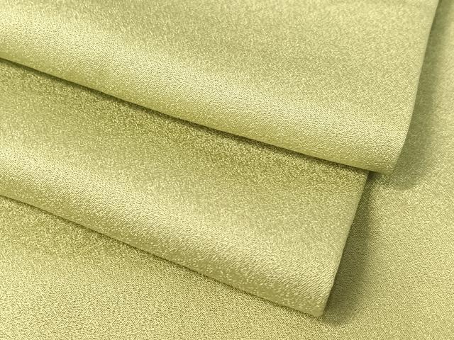 平和屋着物●上質な色無地　柳茶色　正絹　逸品　CABD8306vp