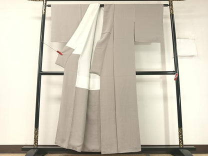 平和屋着物●上質な色無地　潤色　正絹　逸品　未使用　CABD8313vp