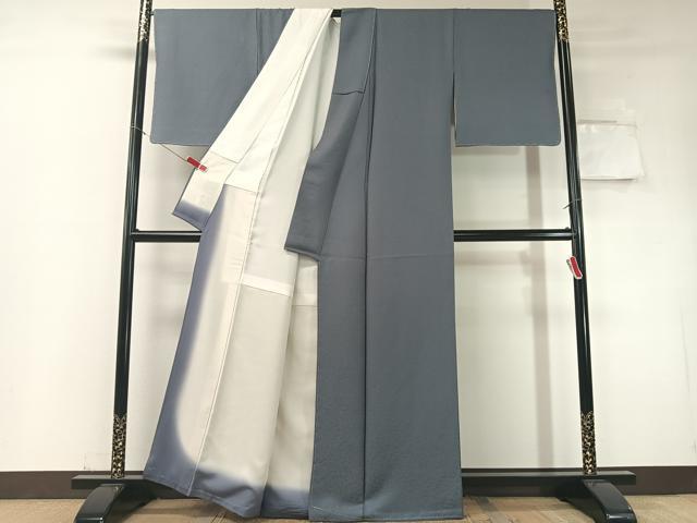 平和屋着物●上質な色無地　菊花地紋　薄花色　正絹　逸品　未使用　CABD8314vp