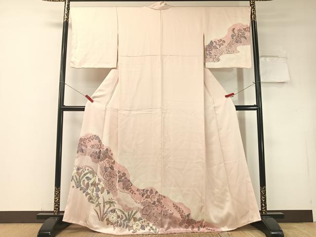 平和屋着物●訪問着　辻が花　絞り　手描き　正絹　逸品　未使用　CABD8329vp
