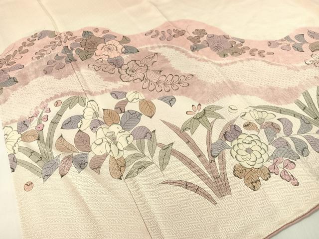 平和屋着物●訪問着　辻が花　絞り　手描き　正絹　逸品　未使用　CABD8329vp