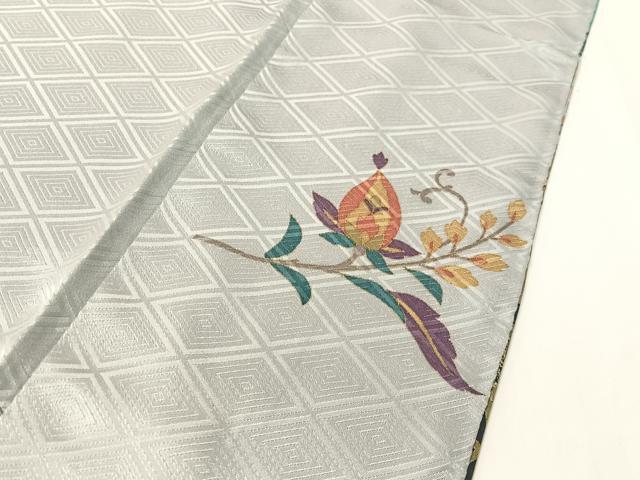 平和屋着物●訪問着　更紗唐草文　暈し染め　金彩　正絹　逸品　CABD8331vp