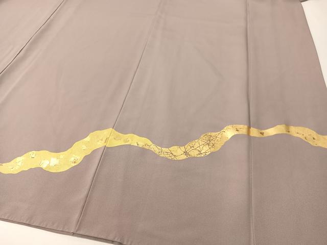 平和屋着物●訪問着　道長箔散らし　金彩　正絹　逸品　CABD8333vp