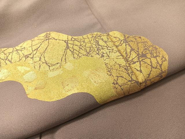 平和屋着物●訪問着　道長箔散らし　金彩　正絹　逸品　CABD8333vp