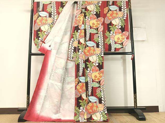 平和屋着物●小振袖　橘　洗える着物　CABD8342vp