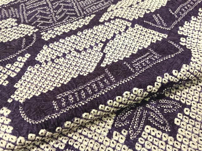 平和屋着物●訪問着　総絞り　雪景色　正絹　逸品　CABD8343vp