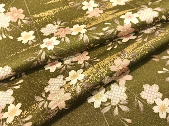 平和屋着物●上質な小紋　霞枝垂れ桜　金彩　正絹　逸品　CABD8345vp