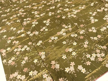 平和屋着物●上質な小紋　霞枝垂れ桜　金彩　正絹　逸品　CABD8345vp