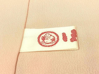 平和屋着物●上質な小紋　枝花文　黒地　ほてい屋扱い　正絹　逸品　未使用　CABD8346vp
