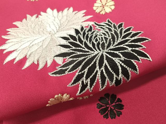 平和屋着物●世界的ファッションデザイナー　山本寛斎　kansaiブランド　女性　行燈袴　総刺繍　乱菊　金糸　洗える着物　CABD8359vp