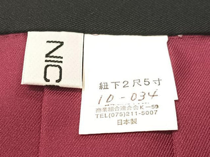 平和屋着物●女性　行燈袴　NICOLE　総刺繍　薔薇　舞蝶文　ラメ糸　洗える着物　CABD8360vp