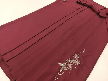 平和屋着物●女性　行燈袴　NICOLE　総刺繍　薔薇　舞蝶文　ラメ糸　洗える着物　CABD8360vp