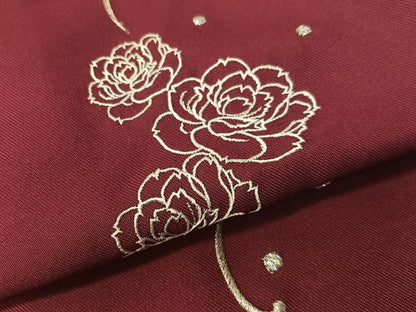 平和屋着物●女性　行燈袴　NICOLE　総刺繍　薔薇　舞蝶文　ラメ糸　洗える着物　CABD8360vp