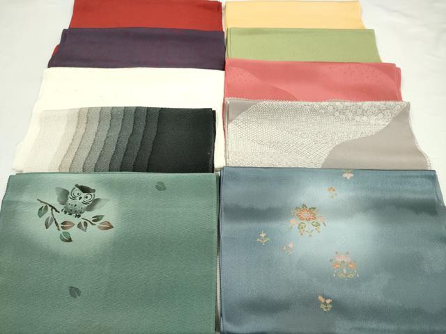平和屋着物★和装小物　帯揚げ10枚セット　正絹　逸品　CABD8409ju