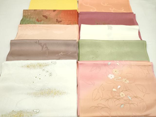 平和屋着物★和装小物　帯揚げ10枚セット　正絹　逸品　CABD8410ju