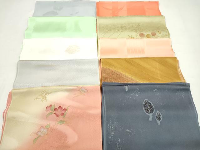 平和屋着物★和装小物　帯揚げ10枚セット　正絹　逸品　CABD8412ju