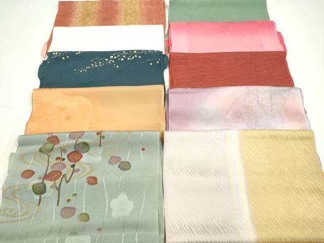 平和屋着物★和装小物　帯揚げ10枚セット　丹後ちりめん　正絹　逸品　CABD8413ju