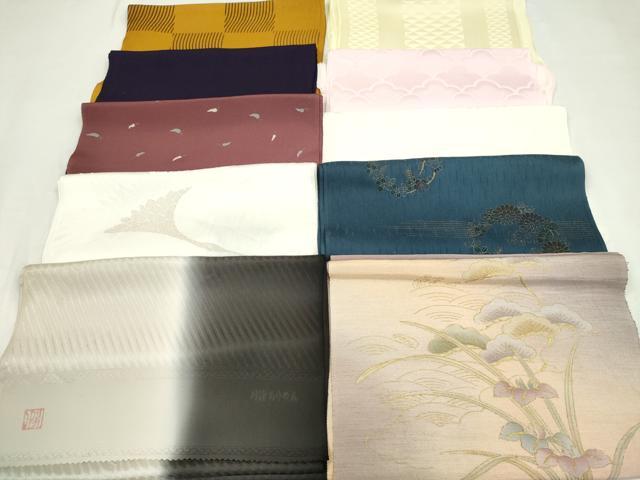 平和屋着物★和装小物　帯揚げ10枚セット　丹後ちりめん　正絹　逸品　CABD8417ju
