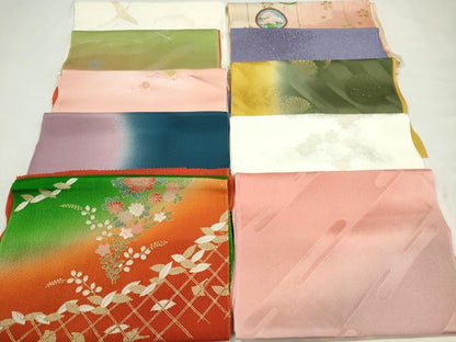 平和屋着物★和装小物　帯揚げ10枚セット　正絹　逸品　CABD8418ju