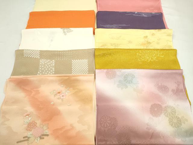 平和屋着物★和装小物　帯揚げ10枚セット　丹後ちりめん　正絹　逸品　CABD8420ju