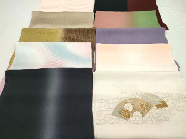 平和屋着物★和装小物　帯揚げ10枚セット　丹後ちりめん　正絹　逸品　CABD8421ju