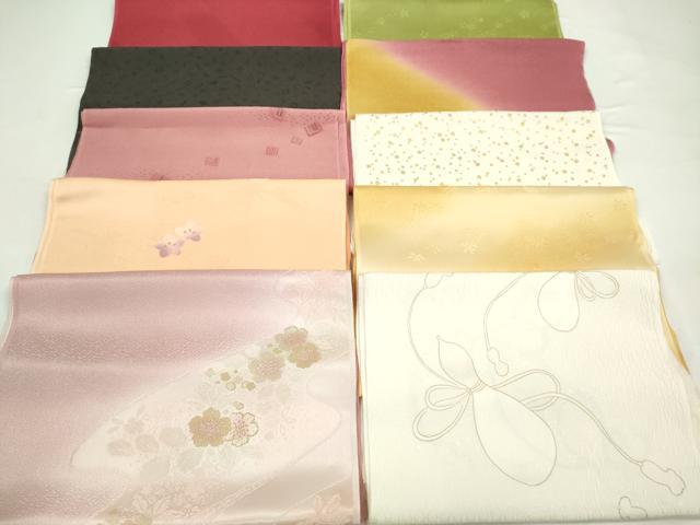 平和屋着物★和装小物　帯揚げ10枚セット　丹後ちりめん　正絹　逸品　CABD8422ju