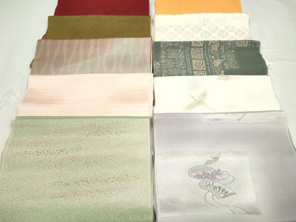平和屋着物★和装小物　帯揚げ10枚セット　正絹　逸品　CABD8425ju