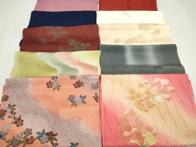 平和屋着物★和装小物　帯揚げ10枚セット　丹後ちりめん　正絹　逸品　CABD8427ju