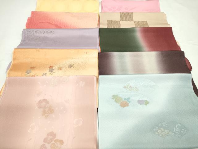 平和屋着物★和装小物　帯揚げ10枚セット　丹後ちりめん　正絹　逸品　CABD8431ju