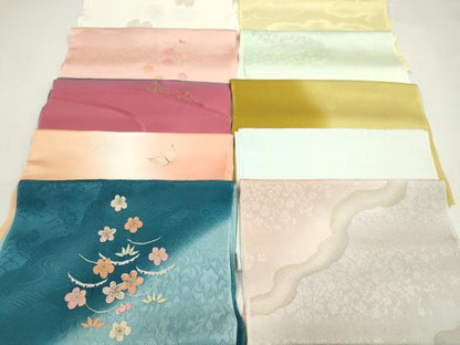 平和屋着物★和装小物　帯揚げ10枚セット　丹後ちりめん　正絹　逸品　CABD8434ju