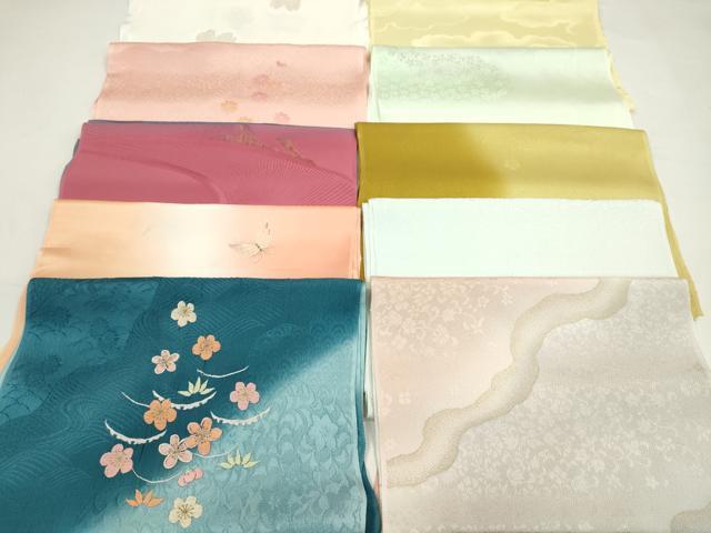 平和屋着物★和装小物　帯揚げ10枚セット　丹後ちりめん　正絹　逸品　CABD8434ju
