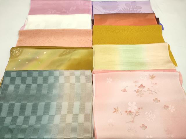 平和屋着物★和装小物　帯揚げ10枚セット　丹後ちりめん　正絹　逸品　CABD8435ju