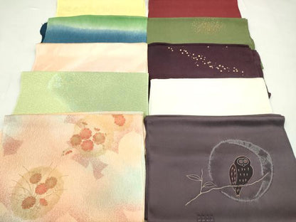 平和屋着物★和装小物　帯揚げ10枚セット　丹後ちりめん　正絹　逸品　CABD8439ju