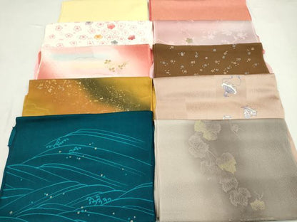 平和屋着物★和装小物　帯揚げ10枚セット　正絹　逸品　CABD8441ju