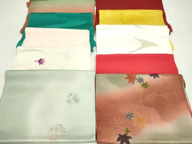 平和屋着物★和装小物　帯揚げ10枚セット　正絹　逸品　CABD8451ju