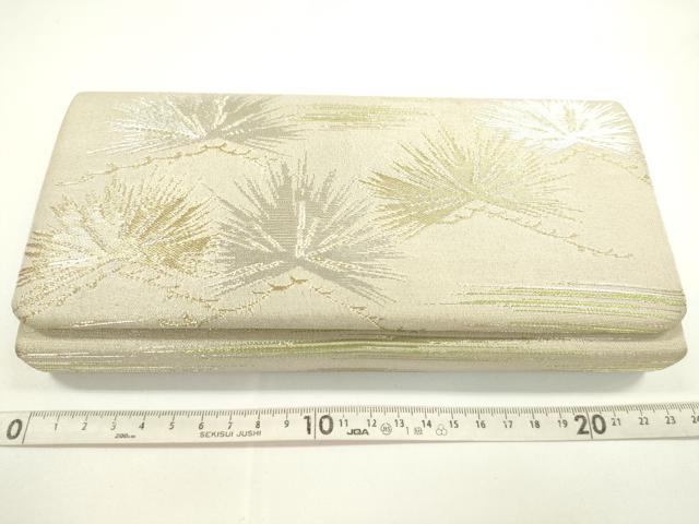 平和屋着物▼和装小物 和装バッグまとめて４点 ハンドバッグ 松文 吉祥文 クラッチ 金銀糸 逸品 CABD8502ju