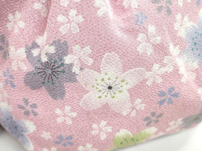 平和屋着物▼和装小物　和装バッグ　縮緬バッグまとめて３点　ハンドバッグ　舞桜　麻の葉　逸品　CABD8510ju