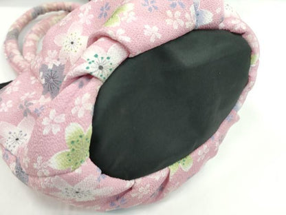 平和屋着物▼和装小物　和装バッグ　縮緬バッグまとめて３点　ハンドバッグ　舞桜　麻の葉　逸品　CABD8510ju