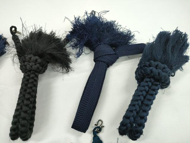 平和屋着物▼男性 和装小物 羽織紐まとめて10点 高麗組 笹浪組 黒 茶 紺瑠璃 褐返色 丸組 夏用あり 未使用あり 逸品CABD8524ju