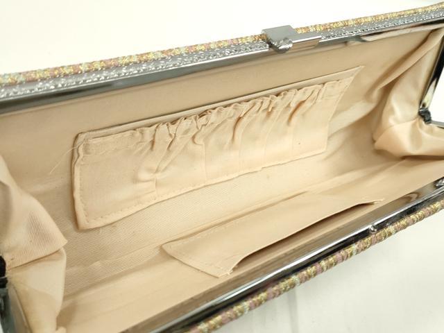 平和屋着物▼和装小物 和装バッグまとめて５点 ハンドバッグ 飛鶴松文 青海波吉祥花文 菱吉祥文 クラッチ 金銀糸 逸品 CABD8568ju