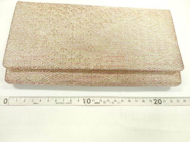 平和屋着物▼和装小物 和装バッグまとめて５点 ハンドバッグ 飛鶴松文 青海波吉祥花文 菱吉祥文 クラッチ 金銀糸 逸品 CABD8568ju