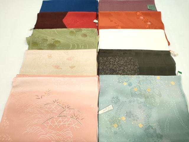 平和屋着物★和装小物　帯揚げ10枚セット　正絹　逸品　未使用　CABD8640ju