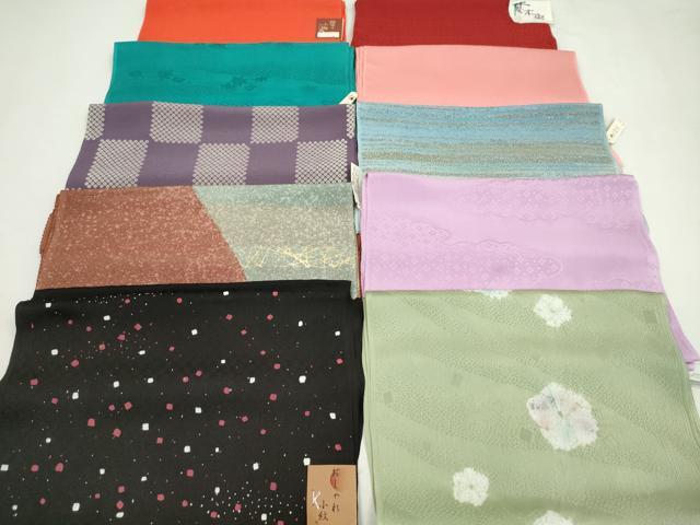 平和屋着物★和装小物　帯揚げ10枚セット　正絹　逸品　未使用　CABD8644ju