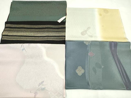 平和屋着物★和装小物　帯揚げ5枚セット　正絹　全て丹後ちりめん　逸品　未使用　CABD8651ju