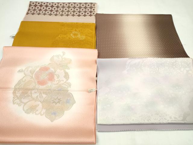 平和屋着物★和装小物　帯揚げ5枚セット　正絹　全て丹後ちりめん　逸品　未使用　CABD8653ju