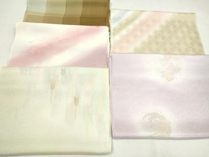 平和屋着物★和装小物　帯揚げ5枚セット　正絹　全て丹後ちりめん　逸品　未使用　CABD8655ju